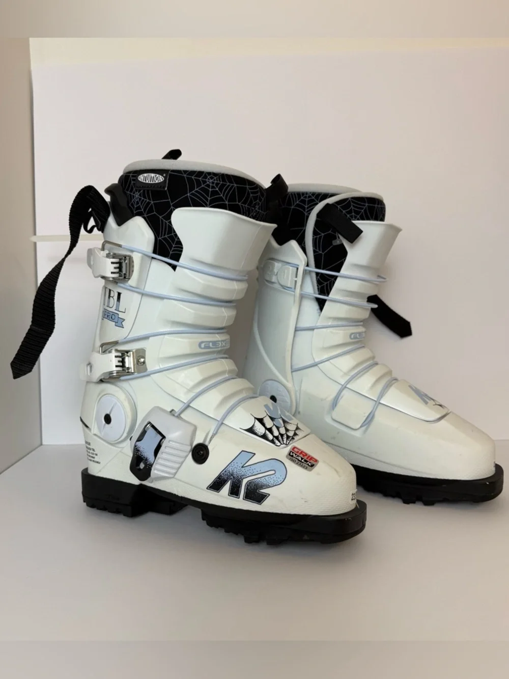 K2 White Revolver TBL Pro Ski Boots